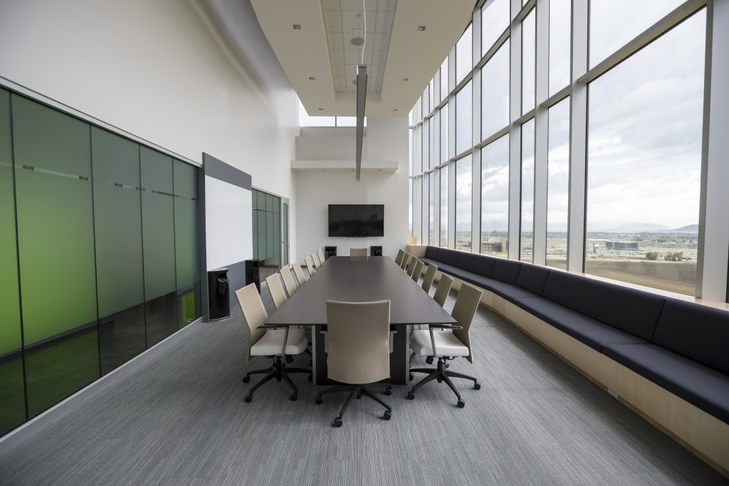 Image of a board room to show Infiniti choosing mobile video conferencing solutiom for your business